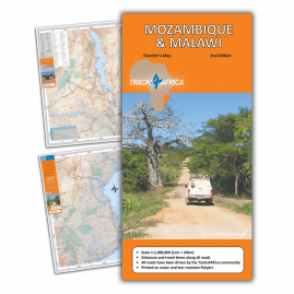Mosambik-Malawi Papierkarte