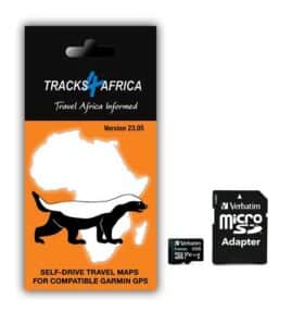 Afrika GPS Karte von Tracks4Africa auf SD-Karte