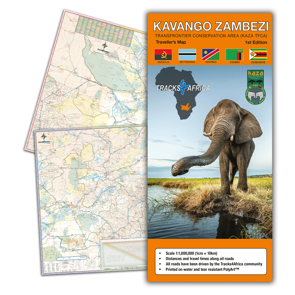 Kavango Zambezi Karte